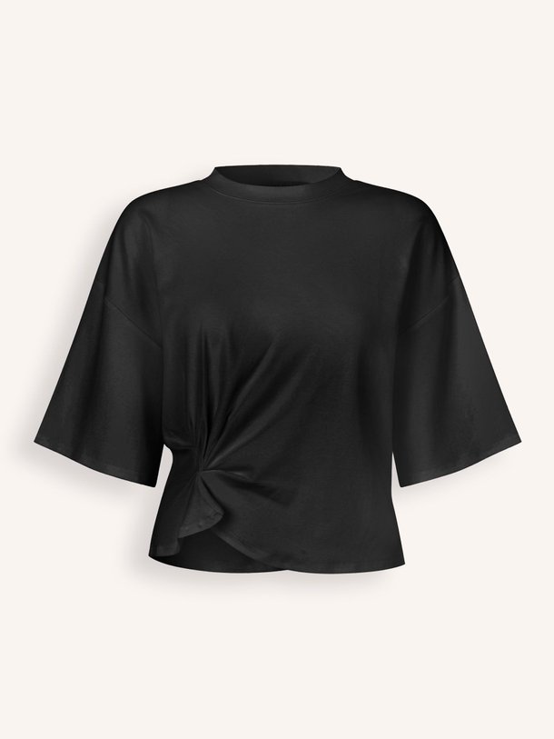 Ontdek de Missouri katoenmix top met plooi detail van Second Female in de kleur zwart bij Orangebag. Op werkdagen voor 21:45 besteld, morgen in huis.