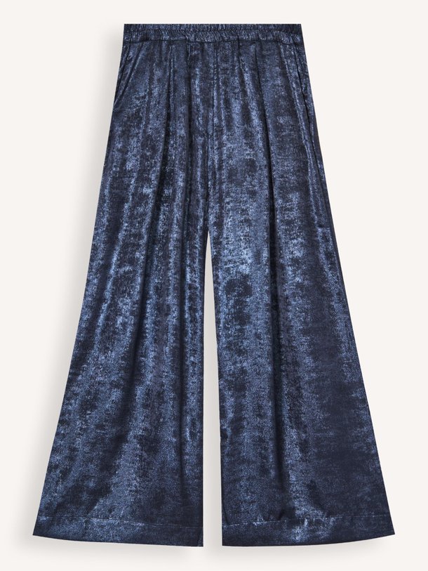 Ontdek de Freddy geweven glanzende broek van Nathalie Vleeschouwer in de kleur donkerblauw bij Orangebag. Op werkdagen voor 21:45 besteld, morgen in huis.