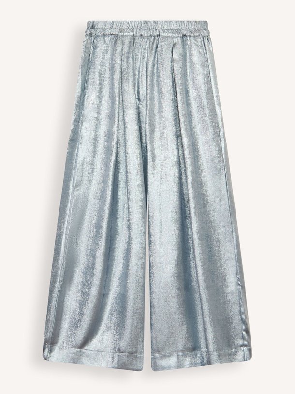 Ontdek de Freddy geweven metallic wide leg broek van Nathalie Vleeschouwer in de kleur zilverkleur bij Orangebag. Op werkdagen voor 21:45 besteld, morgen in huis.