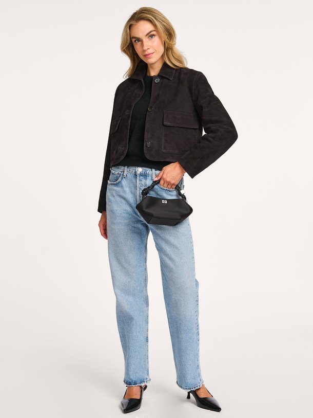 Ontdek de Marley suède jack van Studio AR in de kleur antraciet bij Orangebag. Op werkdagen voor 21:45 besteld, morgen in huis.