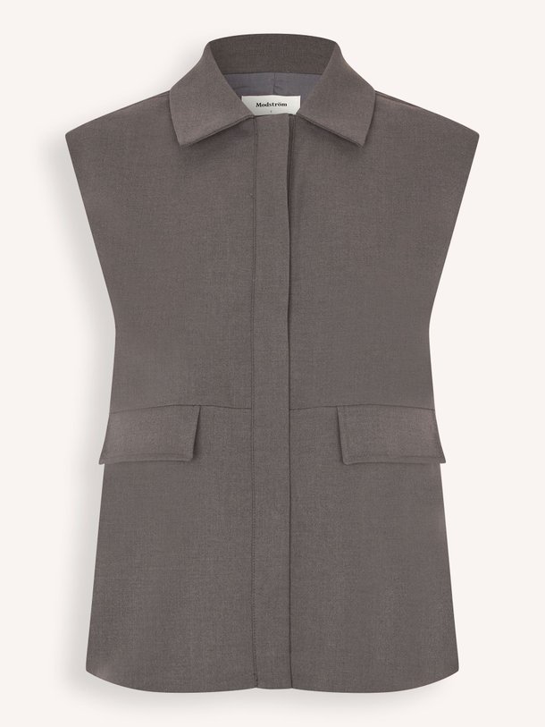 Ontdek de Primrosemd viscosemix gilet van Modstrom in de kleur grijs bij Orangebag. Op werkdagen voor 21:45 besteld, morgen in huis.