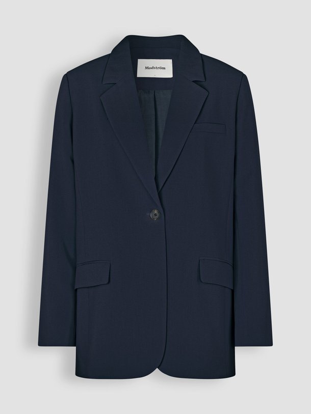 Ontdek de Gale rayonmix blazer van Modstrom in de kleur donkerblauw bij Orangebag. Op werkdagen voor 21:45 besteld, morgen in huis.