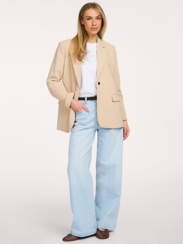 Ontdek de Gale rayonmix long fit blazer van Modstrom in de kleur zand bij Orangebag. Op werkdagen voor 21:45 besteld, morgen in huis.