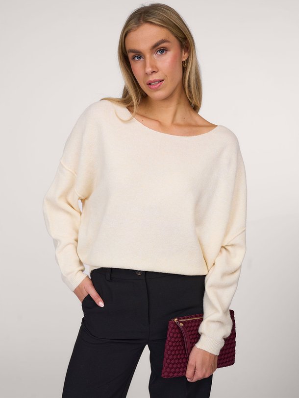 Ontdek de Damsville wolmix trui van American Vintage in de kleur ecru bij Orangebag. Op werkdagen voor 21:45 besteld, morgen in huis.