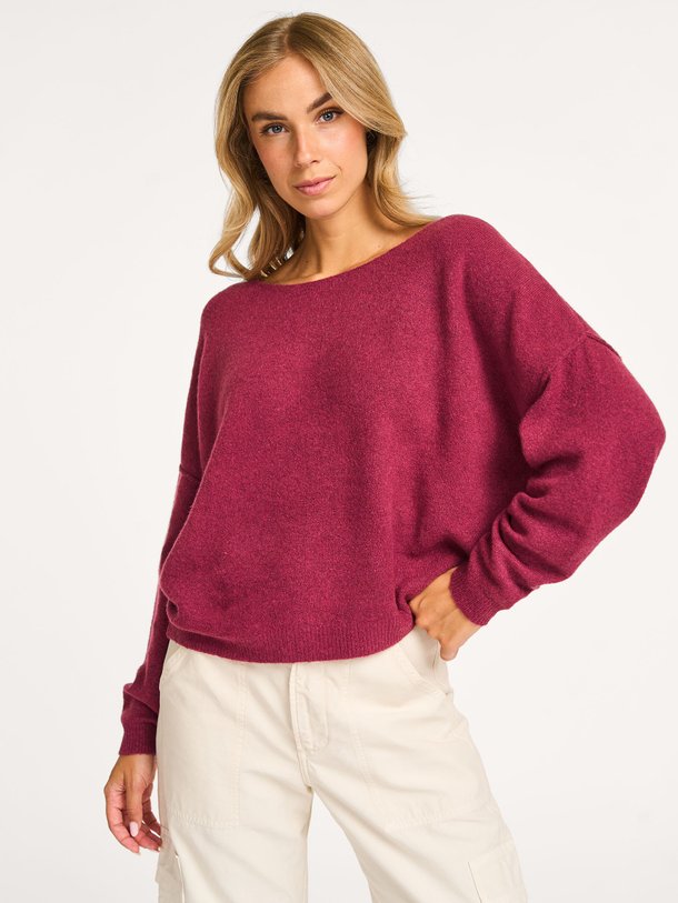 Ontdek de Damsville wolmix gemêleerde trui van American Vintage in de kleur paars bij Orangebag. Op werkdagen voor 21:45 besteld, morgen in huis.