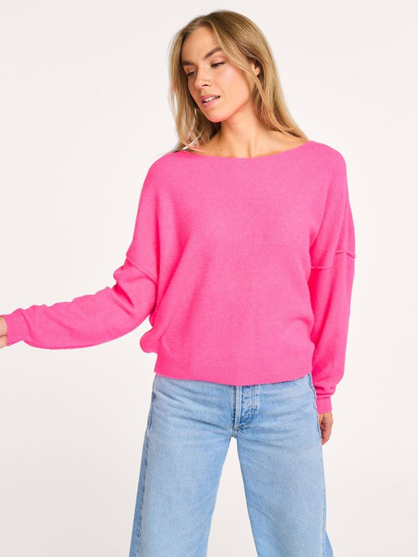 Ontdek de Damsville wolmix trui van American Vintage in de kleur roze bij Orangebag. Op werkdagen voor 21:45 besteld, morgen in huis.