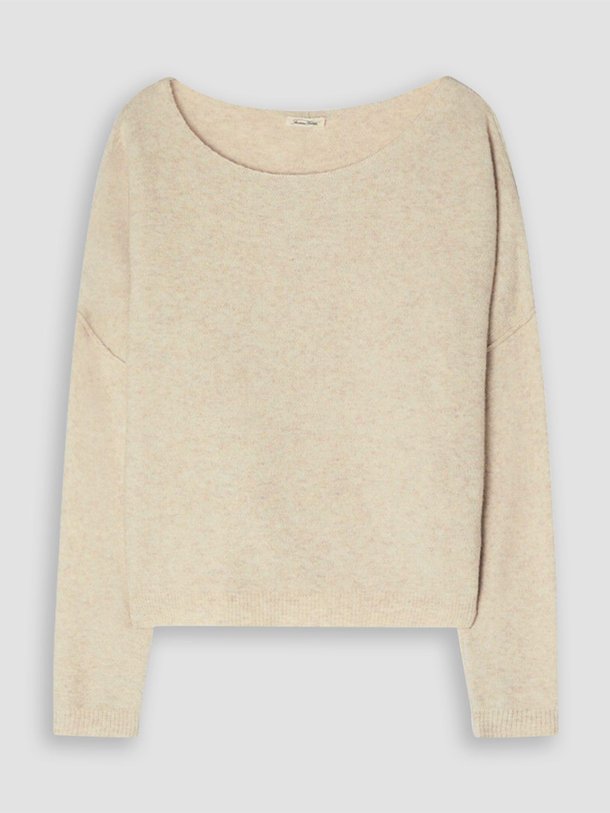 Ontdek de Damsville gemêleerd fijngebreide wolmix trui van American Vintage in de kleur zand bij Orangebag. Op werkdagen voor 21:45 besteld, morgen in huis.