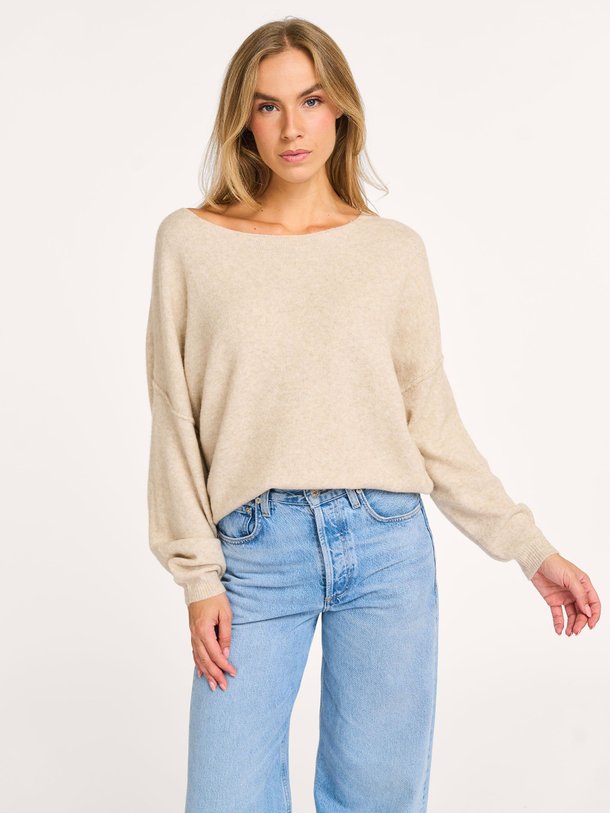 Ontdek de Damsville gemêleerd fijngebreide wolmix trui van American Vintage in de kleur zand bij Orangebag. Op werkdagen voor 21:45 besteld, morgen in huis.