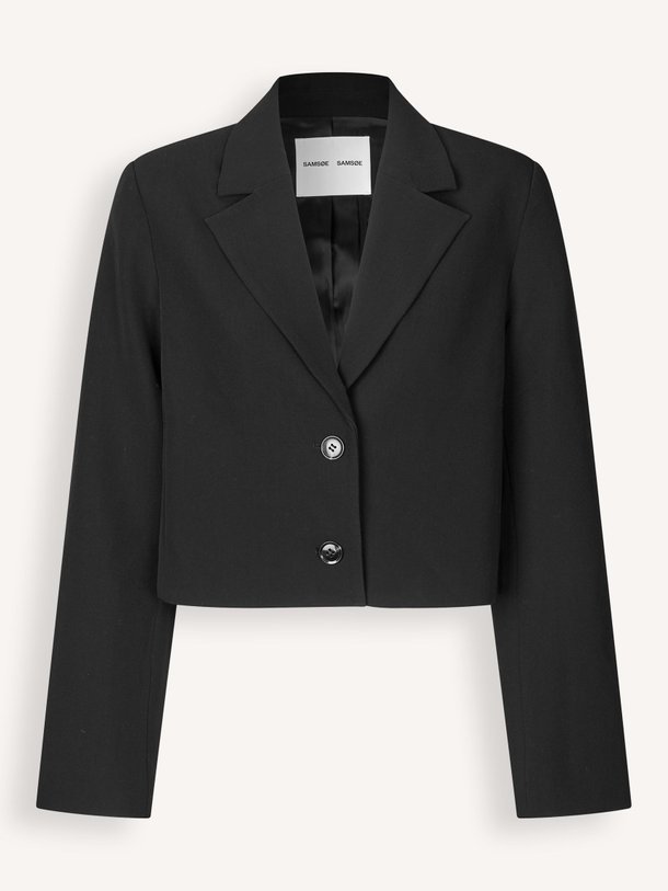 Ontdek de Salaney viscosemix cropped blazer van Samsoe Samsoe in de kleur zwart bij Orangebag. Op werkdagen voor 21:45 besteld, morgen in huis.
