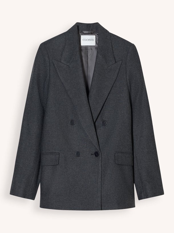Ontdek de Wolmix blazer van Closed in de kleur donkergrijs bij Orangebag. Op werkdagen voor 21:45 besteld, morgen in huis.