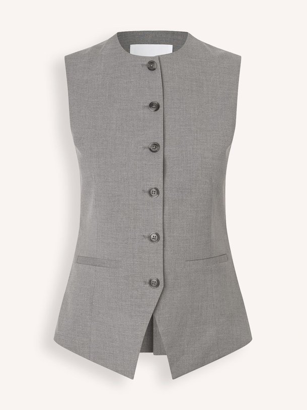 Ontdek de Saruma viscosemix gilet van Samsoe Samsoe in de kleur grijs bij Orangebag. Op werkdagen voor 21:45 besteld, morgen in huis.