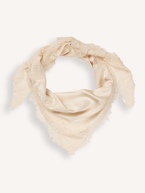 Ontdek de Lacia viscose sjaal met kant van Second Female in de kleur crème bij Orangebag. Op werkdagen voor 21:45 besteld, morgen in huis.
