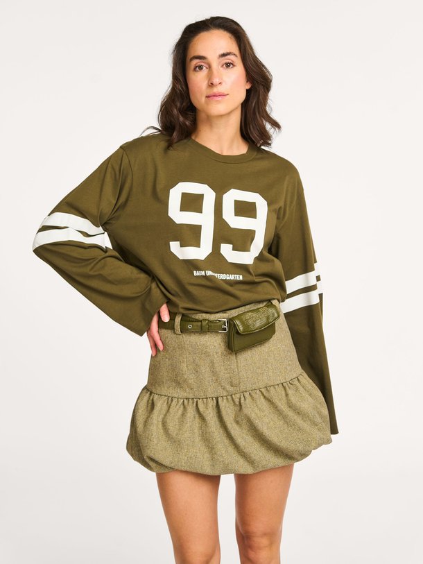 Ontdek de Jeevana organic cotton longsleeve met print van Baum und Pferdgarten in de kleur groen bij Orangebag. Op werkdagen voor 21:45 besteld, morgen in huis.