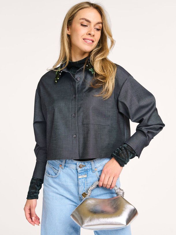 Ontdek de Cybella viscosemix blouse van Dante 6 in de kleur grijsblauw bij Orangebag. Op werkdagen voor 21:45 besteld, morgen in huis.