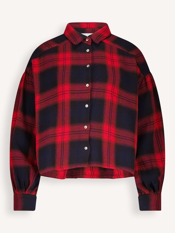 Ontdek de Sara katoenen geruite blouse van By-Bar in de kleur rood bij Orangebag. Op werkdagen voor 21:45 besteld, morgen in huis.