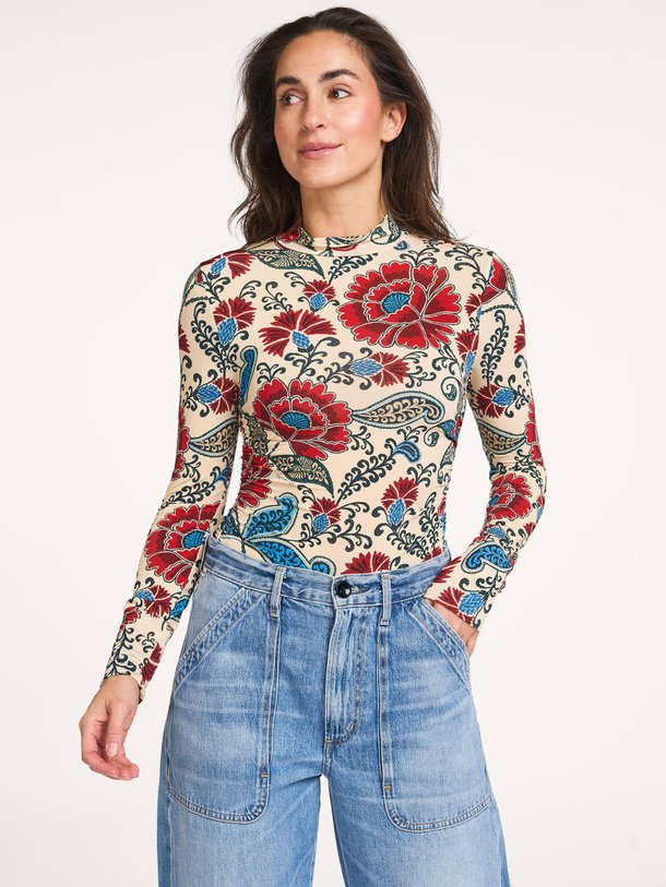 Ontdek de Francesca viscosemix top met print van Farm Rio in de kleur zand bij Orangebag. Op werkdagen voor 21:45 besteld, morgen in huis.