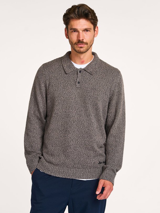 Ontdek de Billy katoenen gemêleerde polo trui van Les Deux in de kleur antraciet bij Orangebag. Op werkdagen voor 21:45 besteld, morgen in huis.