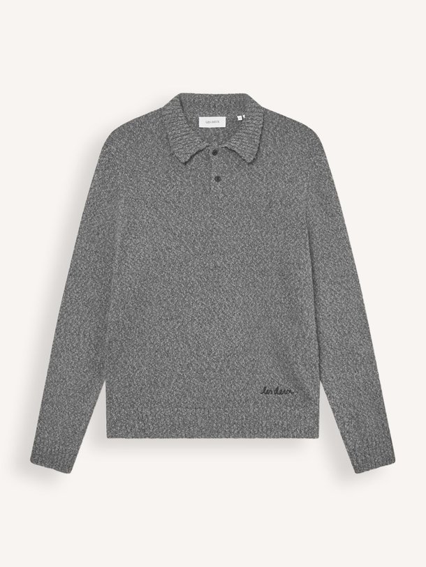 Ontdek de Billy katoenen gemêleerde polo trui van Les Deux in de kleur antraciet bij Orangebag. Op werkdagen voor 21:45 besteld, morgen in huis.