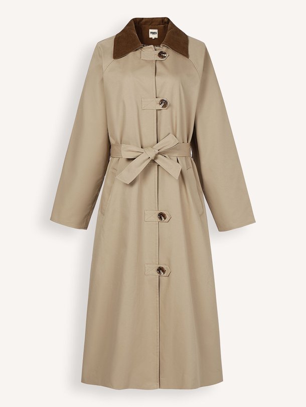 Ontdek de Katoenmix trenchcoat van Frnch in de kleur beige bij Orangebag. Op werkdagen voor 21:45 besteld, morgen in huis.