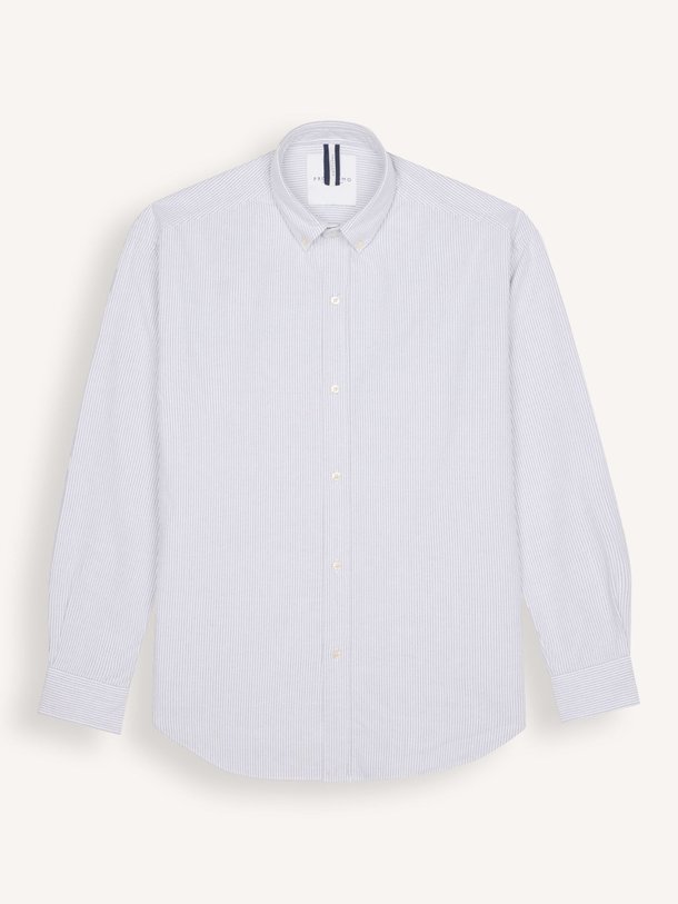 Ontdek de Katoenen gestreept overhemd van Profuomo in de kleur blauw bij Orangebag. Op werkdagen voor 21:45 besteld, morgen in huis.
