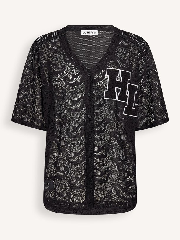Ontdek de Geweven kanten blouse van Haute L'Amitié in de kleur zwart bij Orangebag. Op werkdagen voor 21:45 besteld, morgen in huis.