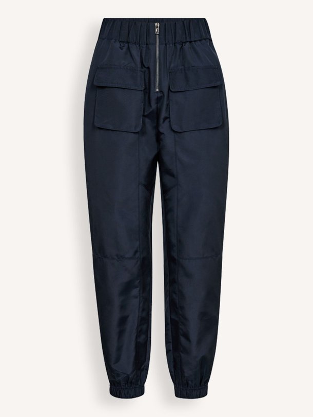 Ontdek de Trice geweven parachute broek van Co'Couture in de kleur donkerblauw bij Orangebag. Op werkdagen voor 21:45 besteld, morgen in huis.
