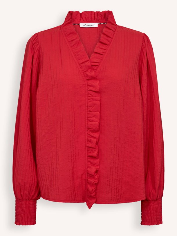 Ontdek de Shina viscosemix blouse van Co'Couture in de kleur rood bij Orangebag. Op werkdagen voor 21:45 besteld, morgen in huis.