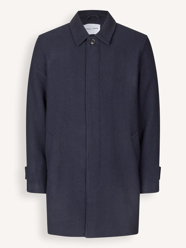 Ontdek de Salabby wolmix mantel van Samsoe Samsoe in de kleur donkerblauw bij Orangebag. Op werkdagen voor 21:45 besteld, morgen in huis.