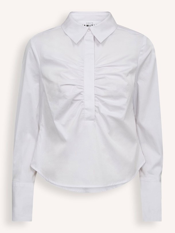 Ontdek de Katoenmix blouse van Haute L'Amitié in de kleur wit bij Orangebag. Op werkdagen voor 21:45 besteld, morgen in huis.