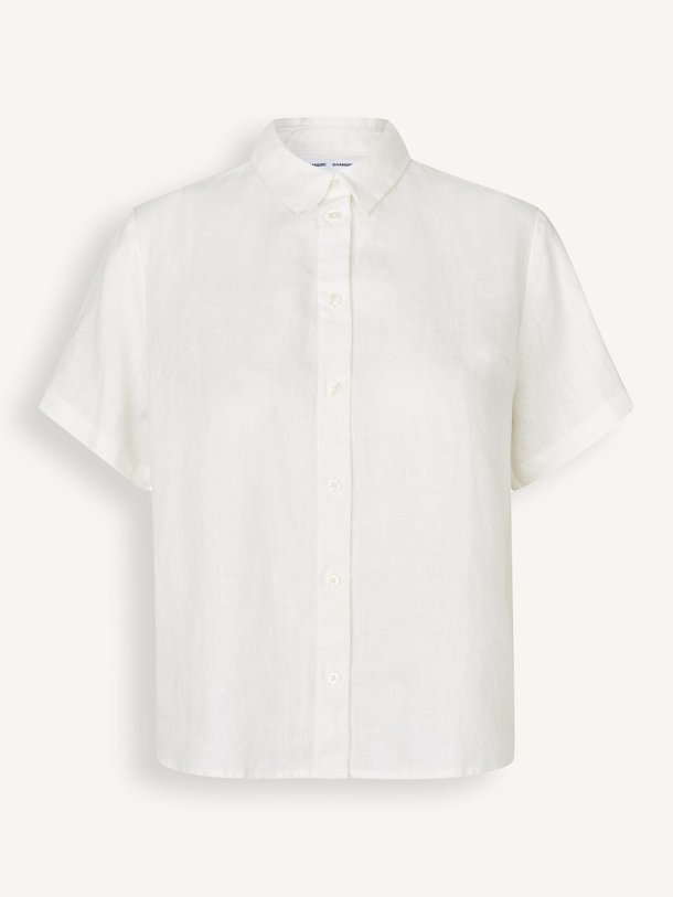 Ontdek de Mina linnen blouse van Samsoe Samsoe in de kleur wit bij Orangebag. Op werkdagen voor 21:45 besteld, morgen in huis.