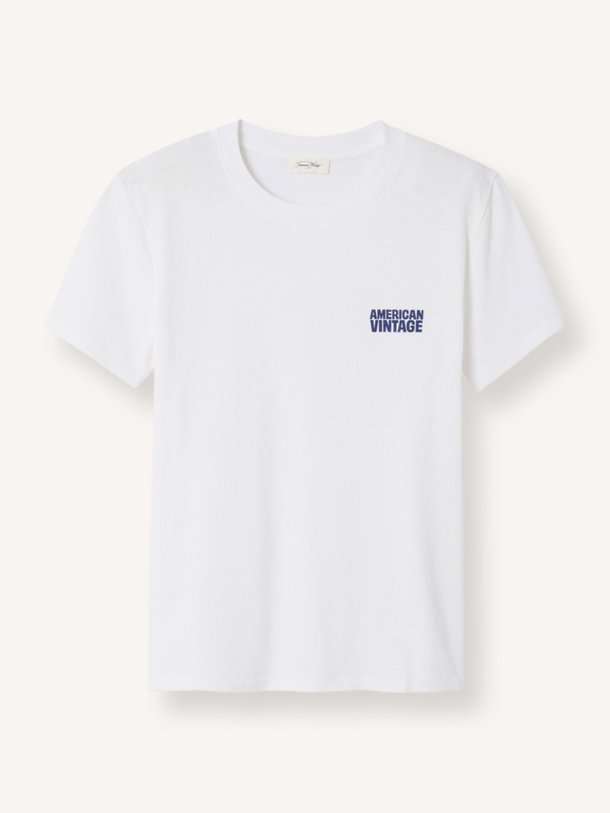 Ontdek de Ykobow katoenen logo T-shirt van American Vintage in de kleur wit bij Orangebag. Op werkdagen voor 21:45 besteld, morgen in huis.