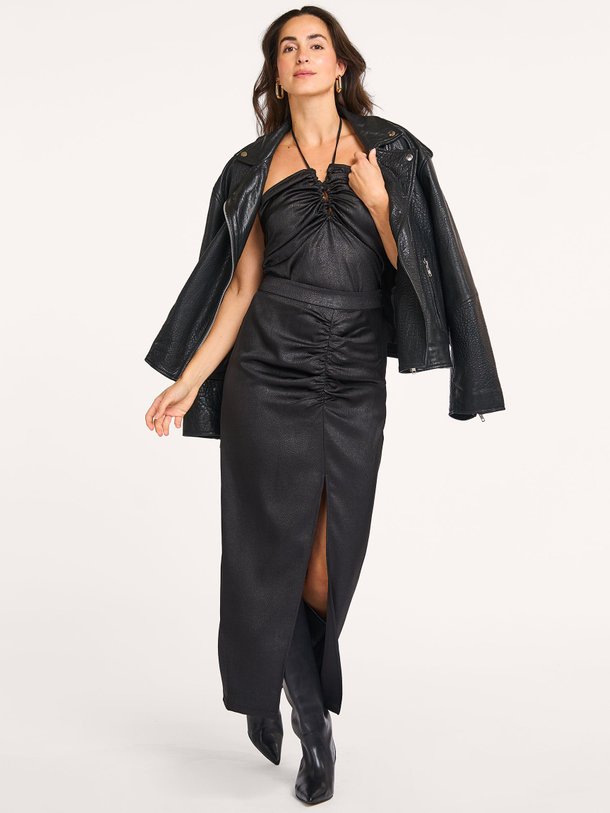 Ontdek de New Chrisse geweven rok met print van Haute L'Amitié in de kleur zwart bij Orangebag. Op werkdagen voor 21:45 besteld, morgen in huis.