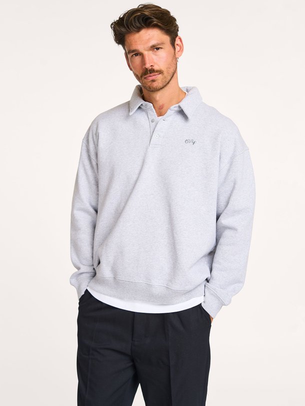 Ontdek de Organic cotton oversized polo sweater van OLAF in de kleur lichtgrijs bij Orangebag. Op werkdagen voor 21:45 besteld, morgen in huis.