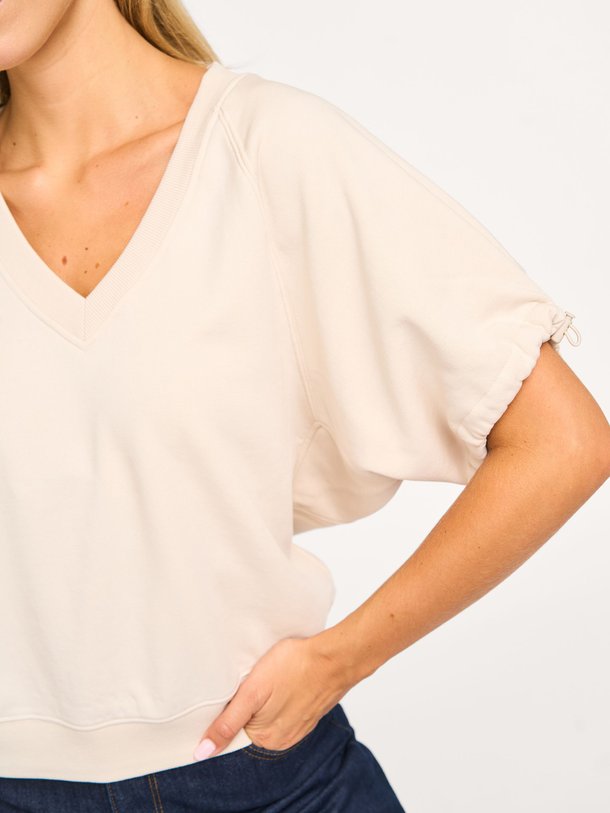 Ontdek de Katoenmix sweater van Yaya in de kleur ecru bij Orangebag. Op werkdagen voor 21:45 besteld, morgen in huis.