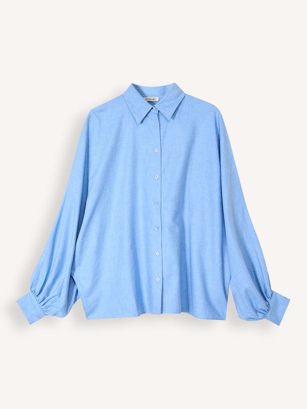 Ontdek de Antonia katoenen flanellen blouse van So Sue in de kleur lichtblauw bij Orangebag. Op werkdagen voor 21:45 besteld, morgen in huis.