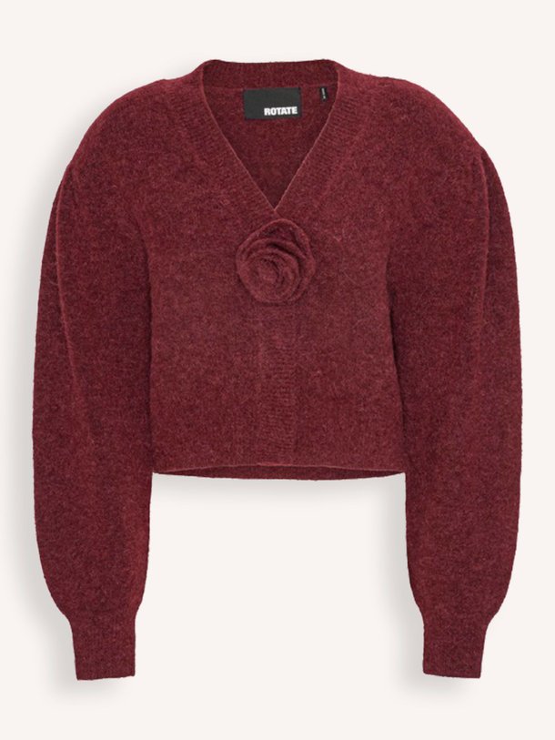 Ontdek de Florina alpacamix vest van Rotate Birger Christensen in de kleur bordeauxrood bij Orangebag. Op werkdagen voor 21:45 besteld, morgen in huis.