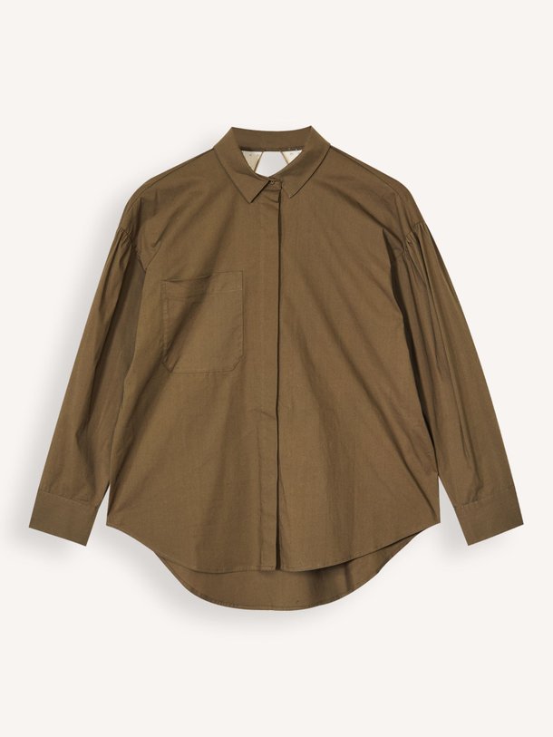 Ontdek de Louis katoenmix blouse van Karma Koma in de kleur kaki bij Orangebag. Op werkdagen voor 21:45 besteld, morgen in huis.