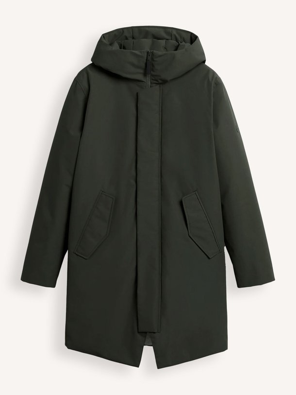 Ontdek de Gunter technische gewatteerde parka van Elvine in de kleur donkergroen bij Orangebag. Op werkdagen voor 21:45 besteld, morgen in huis.