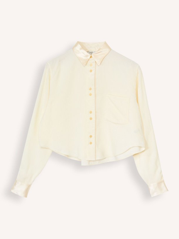 Ontdek de Viscose ribcord blouse van forte_forte in de kleur crème bij Orangebag. Op werkdagen voor 21:45 besteld, morgen in huis.