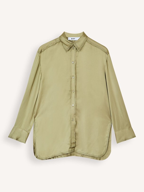 Ontdek de Strong viscose blouse van DAY Birger et Mikkelsen in de kleur kaki bij Orangebag. Op werkdagen voor 21:45 besteld, morgen in huis.