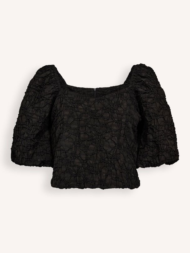 Ontdek de Dazzy geweven top met structuur van Haute L'Amitié in de kleur zwart bij Orangebag. Op werkdagen voor 21:45 besteld, morgen in huis.