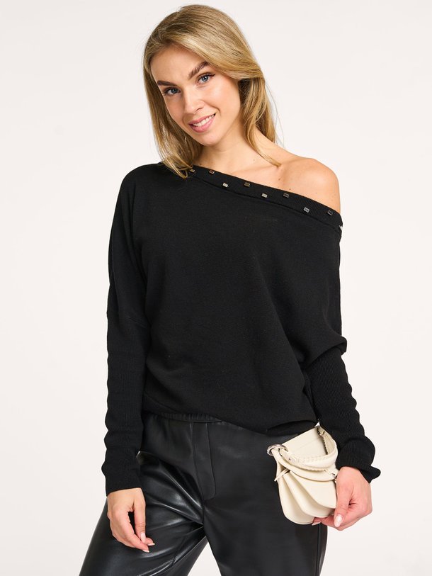 Ontdek de Mayu wolmix off shoulder trui van Dante 6 in de kleur zwart bij Orangebag. Op werkdagen voor 21:45 besteld, morgen in huis.