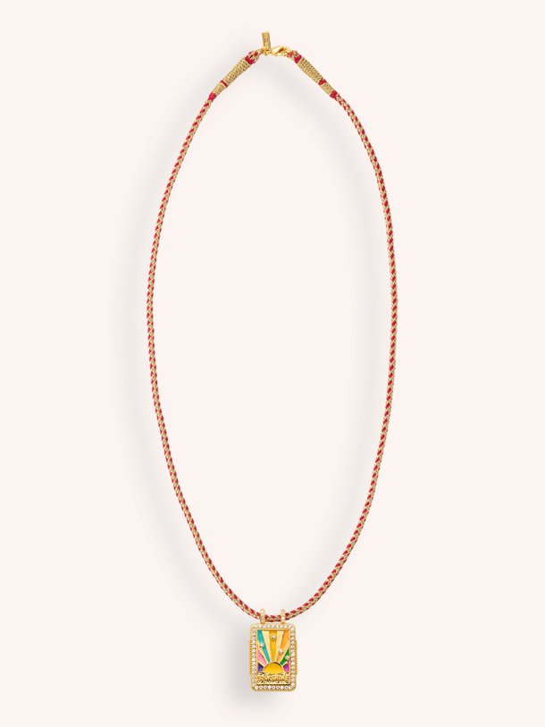 Ontdek de Rainbow Boheme halsketting met hanger van Mya-Bay in de kleur roze bij Orangebag. Op werkdagen voor 21:45 besteld, morgen in huis.