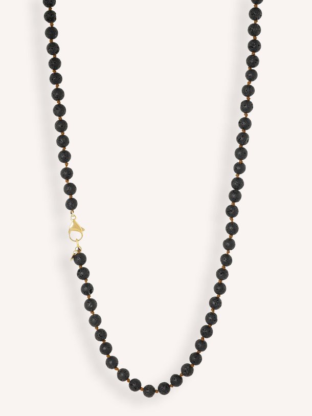 Ontdek de Vergulde halsketting met kralen van Ellen Beekmans in de kleur zwart bij Orangebag. Op werkdagen voor 21:45 besteld, morgen in huis.