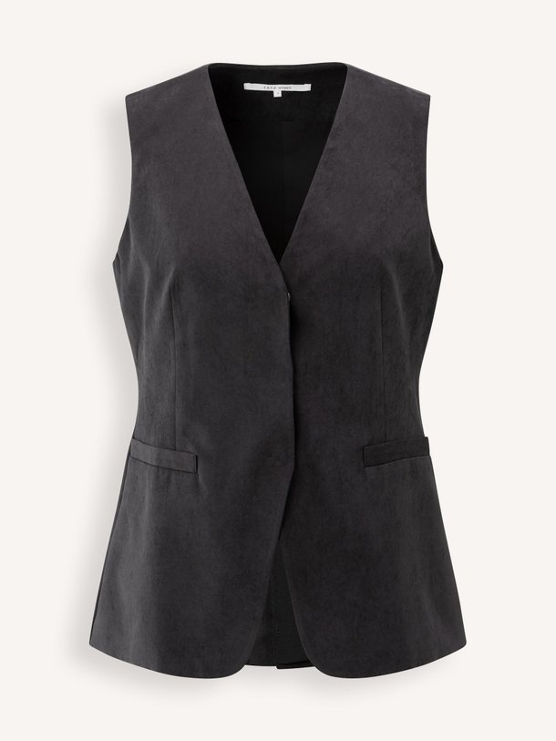 Ontdek de Geweven gilet van Yaya in de kleur zwart bij Orangebag. Op werkdagen voor 21:45 besteld, morgen in huis.
