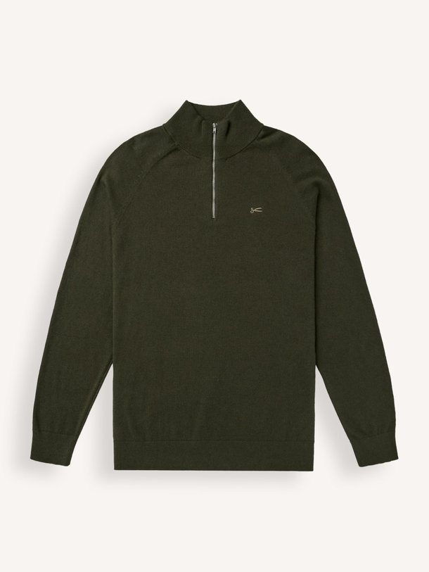Ontdek de Scissor katoenmix trui van Denham in de kleur donkergroen bij Orangebag. Op werkdagen voor 21:45 besteld, morgen in huis.