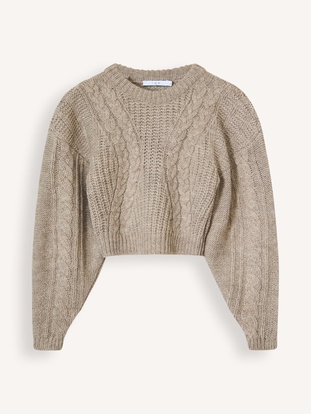Ontdek de Gysella wollen trui met kabelpatroon van Iro in de kleur taupe bij Orangebag. Op werkdagen voor 21:45 besteld, morgen in huis.