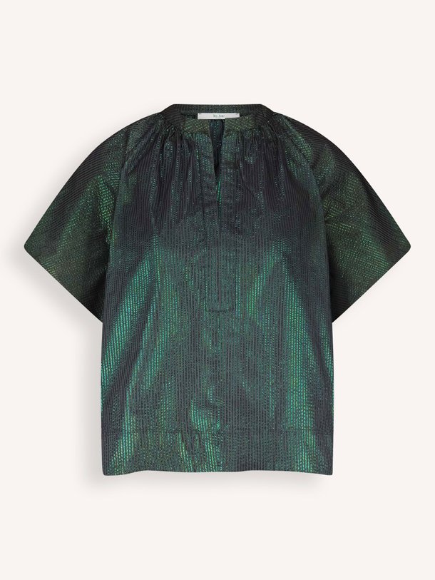 Ontdek de Vina geweven metallic top van By-Bar in de kleur donkergroen bij Orangebag. Op werkdagen voor 21:45 besteld, morgen in huis.