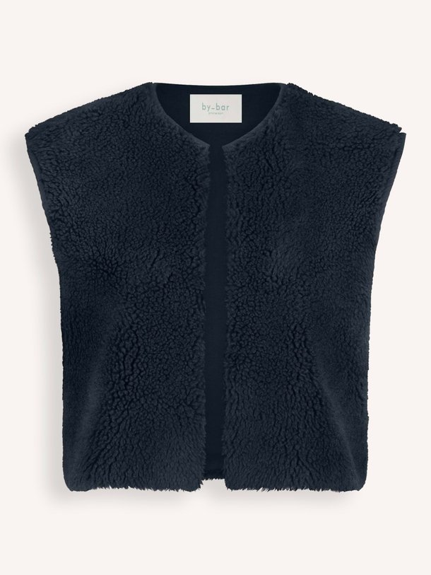 Ontdek de Wolly geweven teddy gilet van By-Bar in de kleur donkerblauw bij Orangebag. Op werkdagen voor 21:45 besteld, morgen in huis.