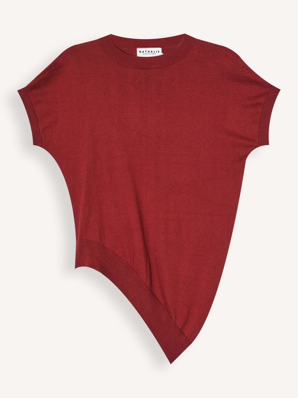 Ontdek de Gigi organic cotton asymmetrische top van Nathalie Vleeschouwer in de kleur rood bij Orangebag. Op werkdagen voor 21:45 besteld, morgen in huis.